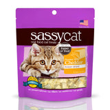 Herbsmith Sassy Cat Treats – Freeze-Dried White Cheddar – Human-Grade Wisconsin Cheese – Natural Snack for Picky Eaters – 1 Ingredient – USA Made – 4.6 oz