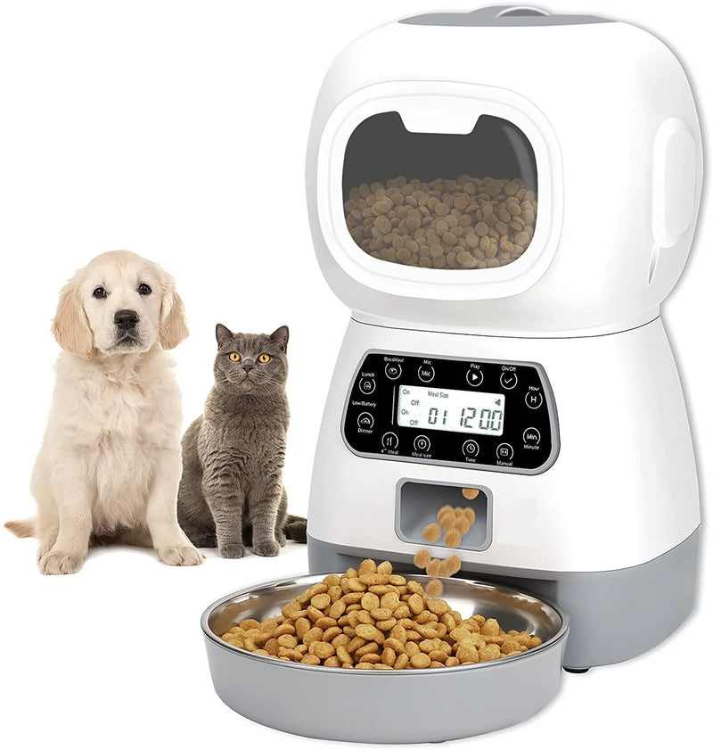 Smart Pet Automatic Feeder with Manual and Scheduled Feeding Options
