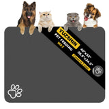 Dog Food Mat Largest Absorbent Dog Mat for Food and Water Non Skid Cat & Dog Bowl Mat No Stains Quick Dry Pet Food Mat Dog Water Dispenser Mat Pet Supplies Mat for Messy Drinkers (40"x32")