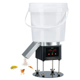 Pond Fish Feeder Briidea Automatic Fish Feeder for Pond with Animal-Proof Design 4L Large Capacity Low Battery Alert Perfect for Daily & Vacation Feeding